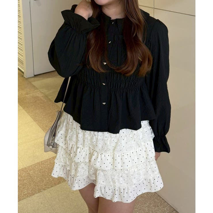 シャーリングペプラムブラウス | RMAF　NICE CLAUP / OLIVE des OLIVE | 詳細画像37 