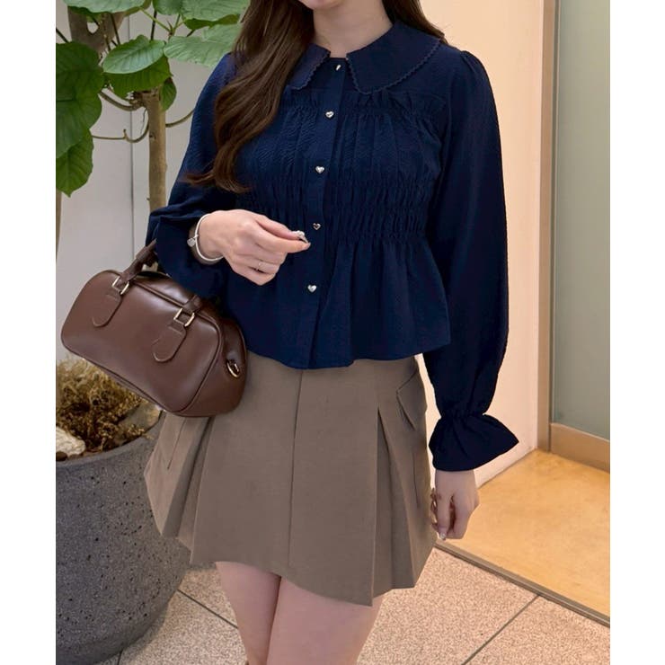 シャーリングペプラムブラウス | RMAF　NICE CLAUP / OLIVE des OLIVE | 詳細画像2 