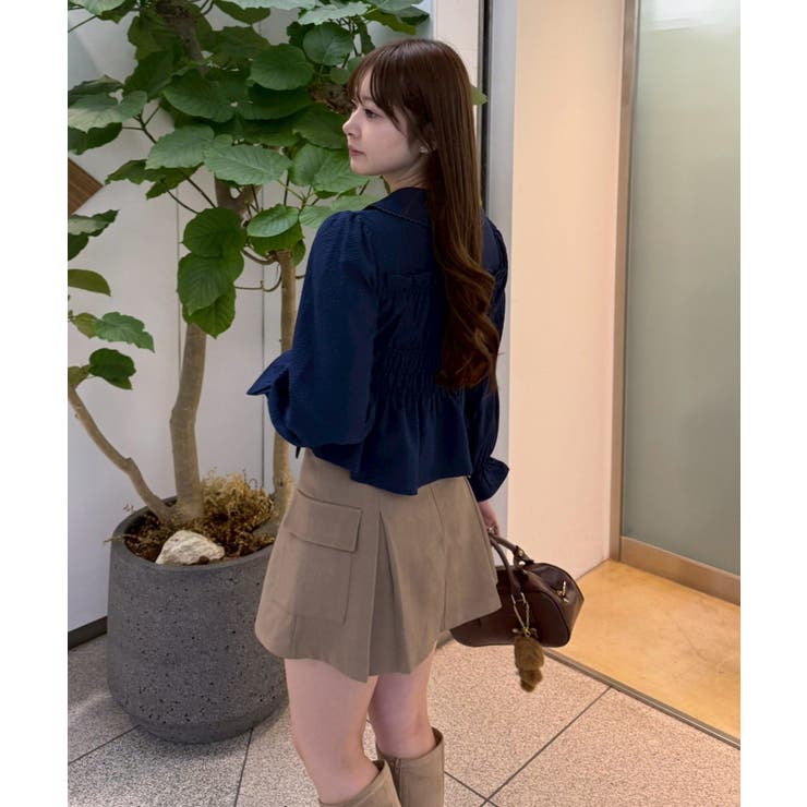 シャーリングペプラムブラウス | RMAF　NICE CLAUP / OLIVE des OLIVE | 詳細画像6 