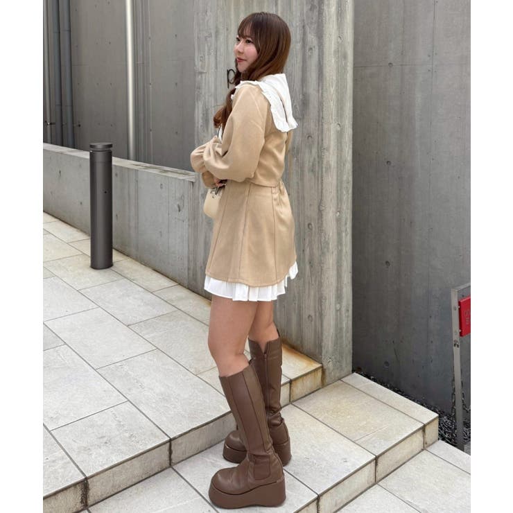 【セットアップ対応】丈の長さを選べる、フリル衿ジャケット | RMAF　NICE CLAUP / OLIVE des OLIVE | 詳細画像22 