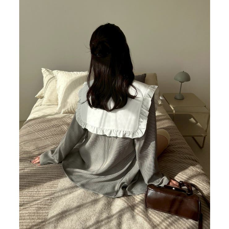 【セットアップ対応】丈の長さを選べる、フリル衿ジャケット | RMAF　NICE CLAUP / OLIVE des OLIVE | 詳細画像24 