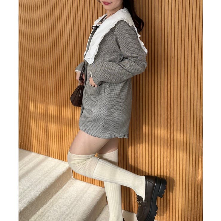 【セットアップ対応】丈の長さを選べる、フリル衿ジャケット | RMAF　NICE CLAUP / OLIVE des OLIVE | 詳細画像27 