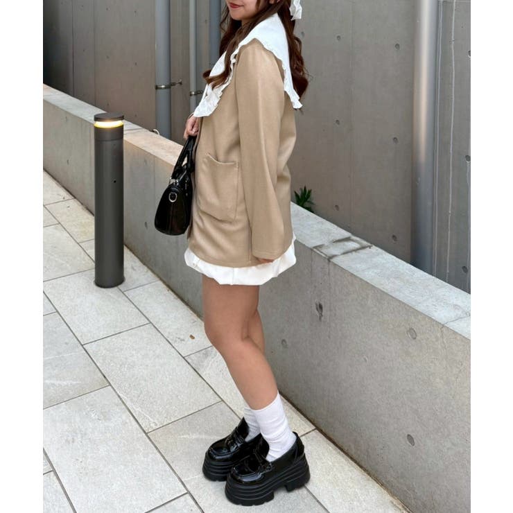 【セットアップ対応】丈の長さを選べる、フリル衿ジャケット | RMAF　NICE CLAUP / OLIVE des OLIVE | 詳細画像40 