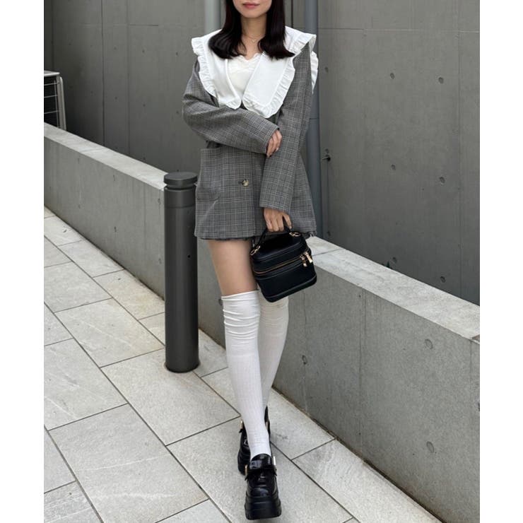 【セットアップ対応】丈の長さを選べる、フリル衿ジャケット | RMAF　NICE CLAUP / OLIVE des OLIVE | 詳細画像46 