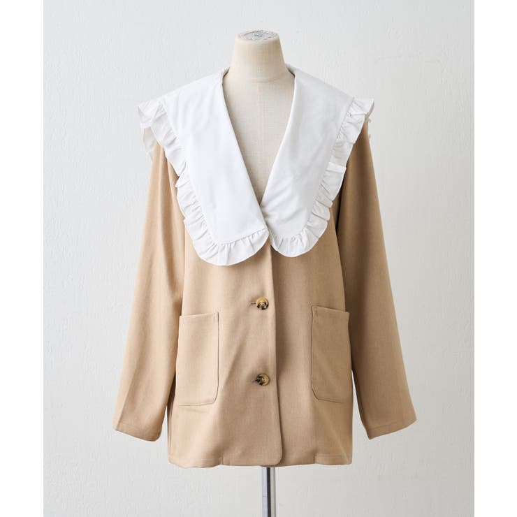 【セットアップ対応】丈の長さを選べる、フリル衿ジャケット | RMAF　NICE CLAUP / OLIVE des OLIVE | 詳細画像50 