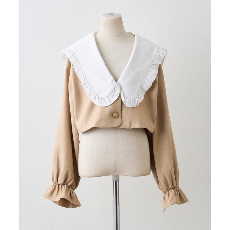 【セットアップ対応】丈の長さを選べる、フリル衿ジャケット | RMAF　NICE CLAUP / OLIVE des OLIVE | 詳細画像56 