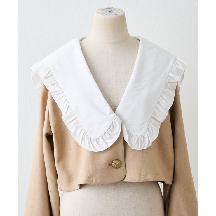 【セットアップ対応】丈の長さを選べる、フリル衿ジャケット | RMAF　NICE CLAUP / OLIVE des OLIVE | 詳細画像59 