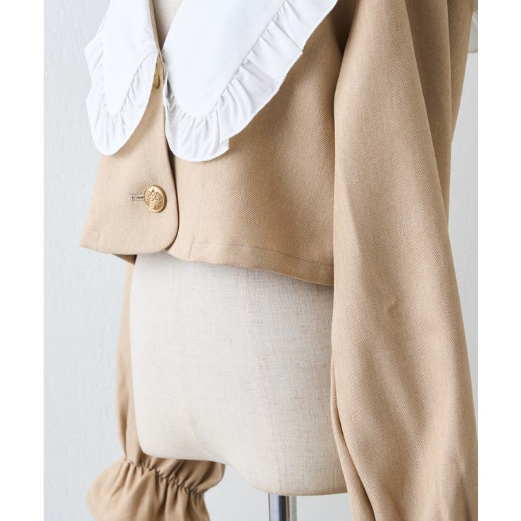 【セットアップ対応】丈の長さを選べる、フリル衿ジャケット | RMAF　NICE CLAUP / OLIVE des OLIVE | 詳細画像62 