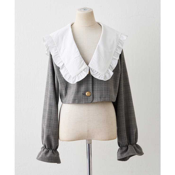 【セットアップ対応】丈の長さを選べる、フリル衿ジャケット | RMAF　NICE CLAUP / OLIVE des OLIVE | 詳細画像63 