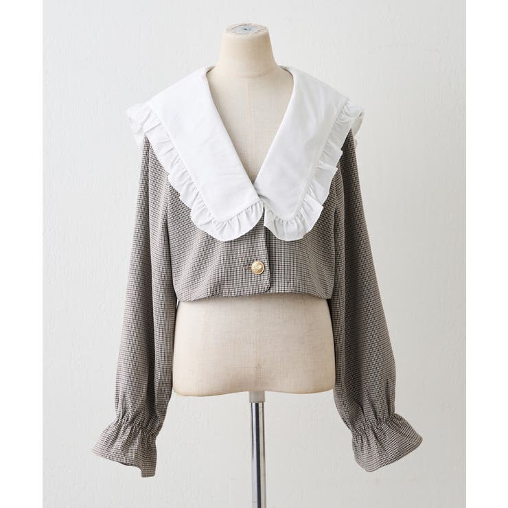 【セットアップ対応】丈の長さを選べる、フリル衿ジャケット | RMAF　NICE CLAUP / OLIVE des OLIVE | 詳細画像66 