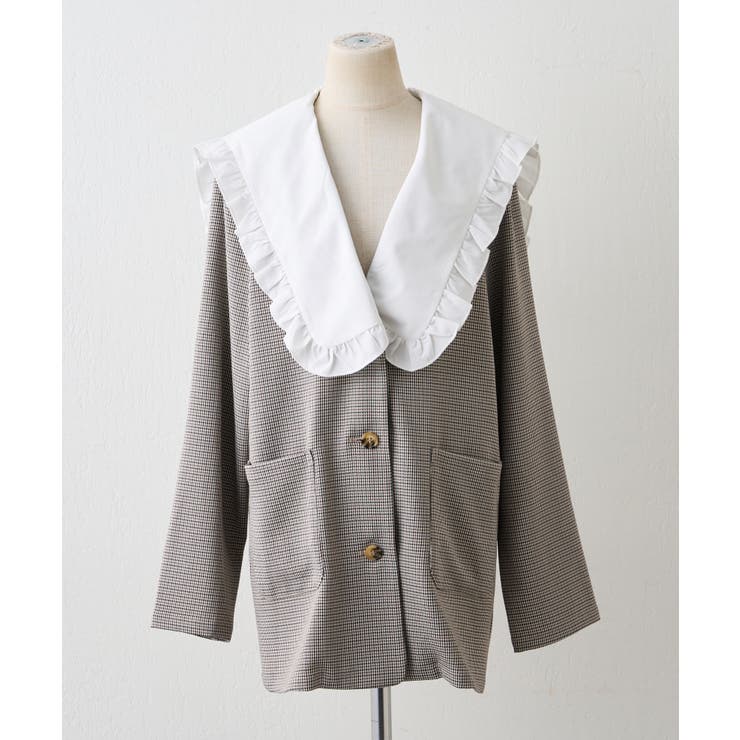 【セットアップ対応】丈の長さを選べる、フリル衿ジャケット | RMAF　NICE CLAUP / OLIVE des OLIVE | 詳細画像67 