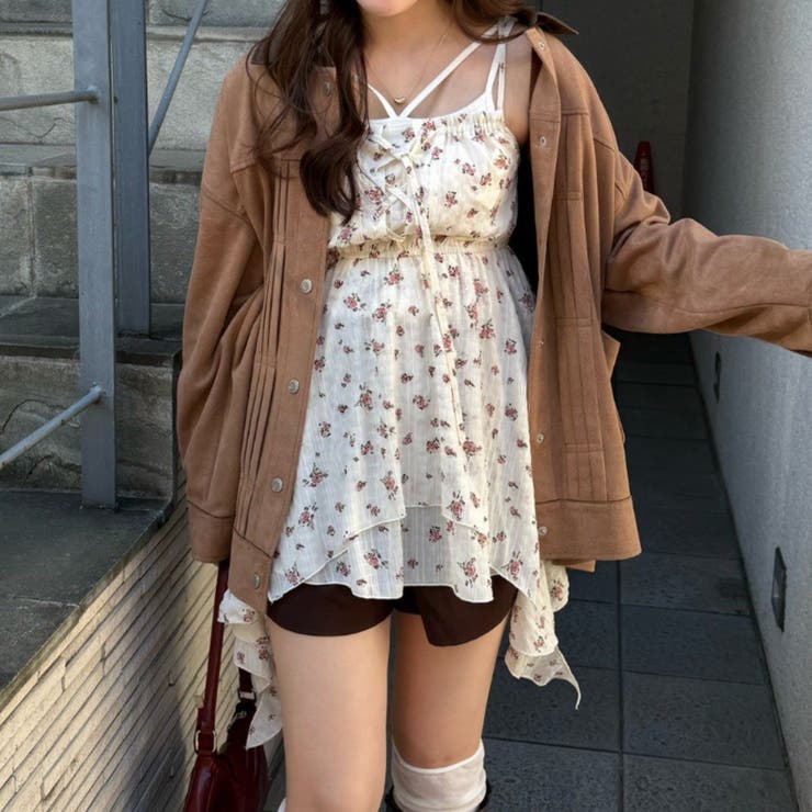 レースアップキャミチュニック | RMAF　NICE CLAUP / OLIVE des OLIVE | 詳細画像10 