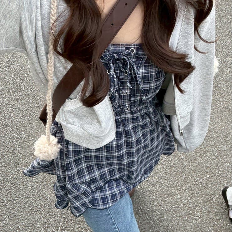 レースアップキャミチュニック | RMAF　NICE CLAUP / OLIVE des OLIVE | 詳細画像16 