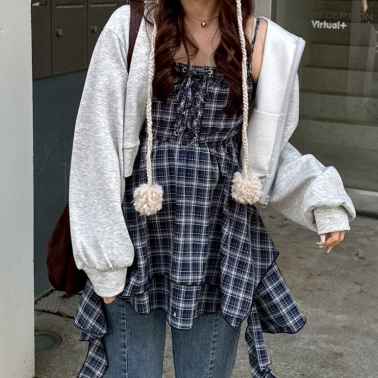 レースアップキャミチュニック | RMAF　NICE CLAUP / OLIVE des OLIVE | 詳細画像19 