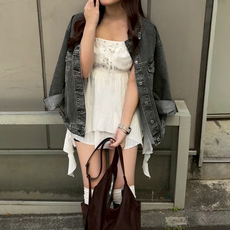 レースアップキャミチュニック | RMAF　NICE CLAUP / OLIVE des OLIVE | 詳細画像8 