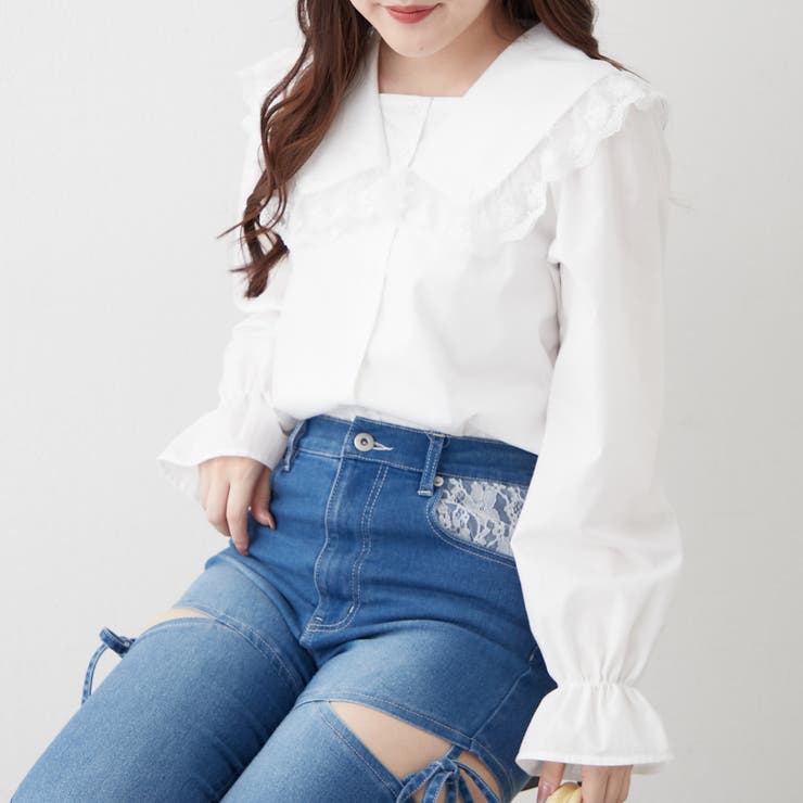 プリプリ令嬢ブラウス | RMAF　NICE CLAUP / OLIVE des OLIVE | 詳細画像3 