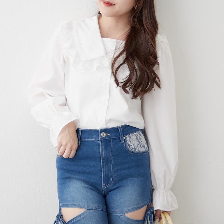 プリプリ令嬢ブラウス | RMAF　NICE CLAUP / OLIVE des OLIVE | 詳細画像4 