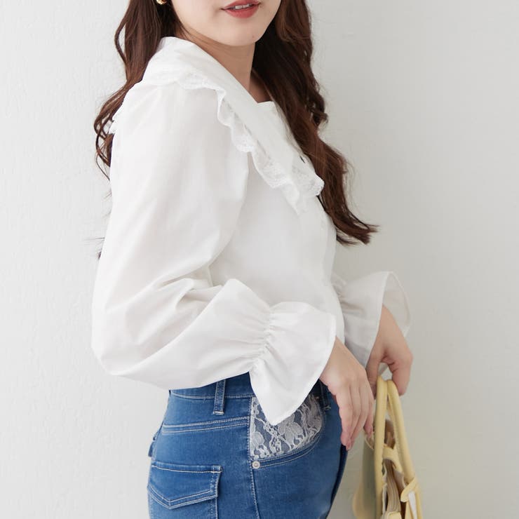 プリプリ令嬢ブラウス | RMAF　NICE CLAUP / OLIVE des OLIVE | 詳細画像7 