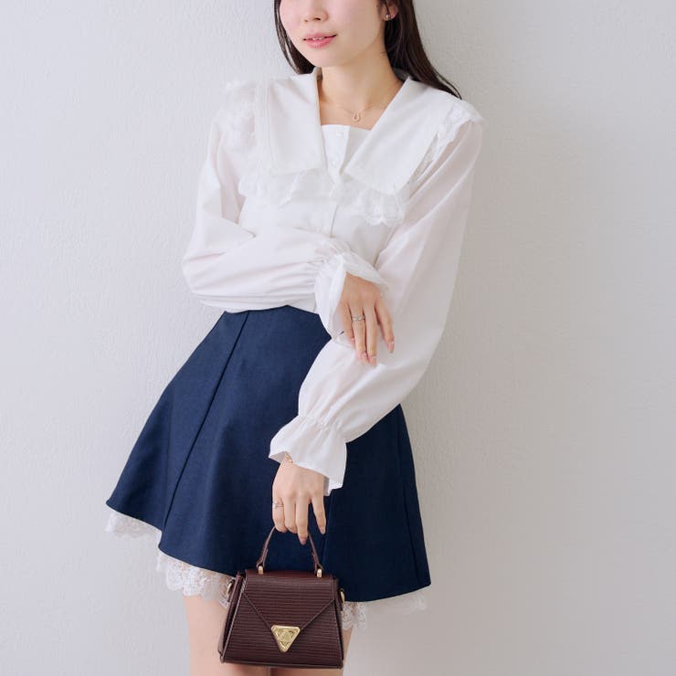 プリプリ令嬢ブラウス | RMAF　NICE CLAUP / OLIVE des OLIVE | 詳細画像14 