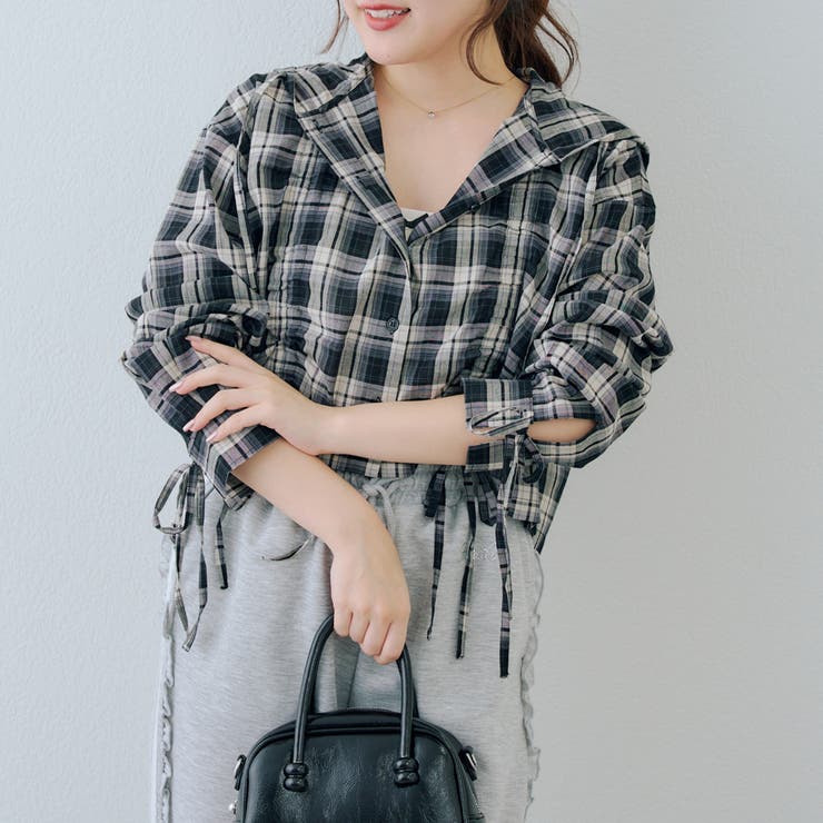 ドロストフードシャツ | NICE CLAUP / OLIVE des OLIVE　OUTLET | 詳細画像12 