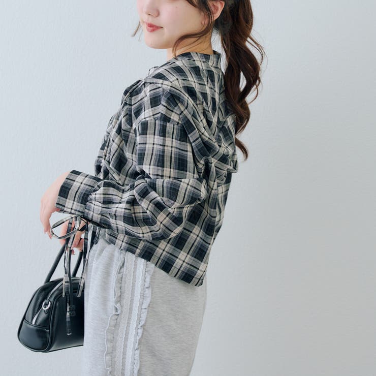 ドロストフードシャツ | NICE CLAUP / OLIVE des OLIVE　OUTLET | 詳細画像15 