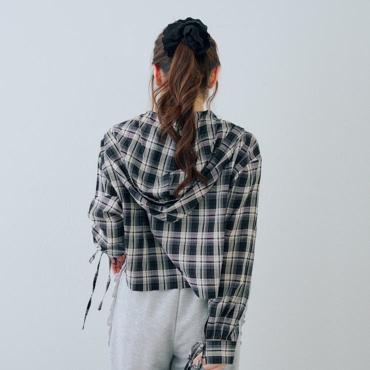 ドロストフードシャツ | NICE CLAUP / OLIVE des OLIVE　OUTLET | 詳細画像16 