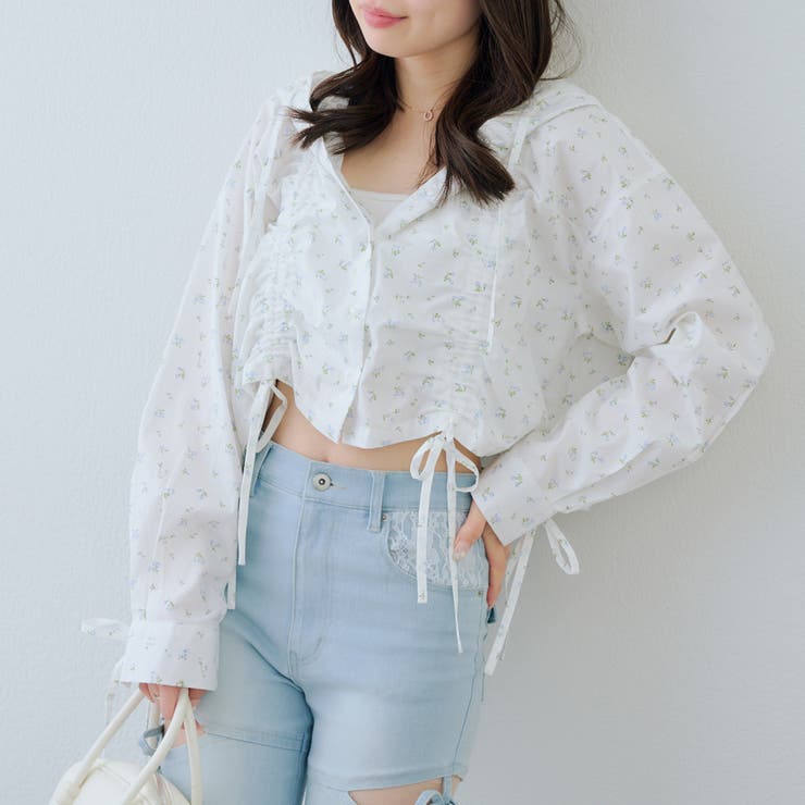 ドロストフードシャツ | NICE CLAUP / OLIVE des OLIVE　OUTLET | 詳細画像23 