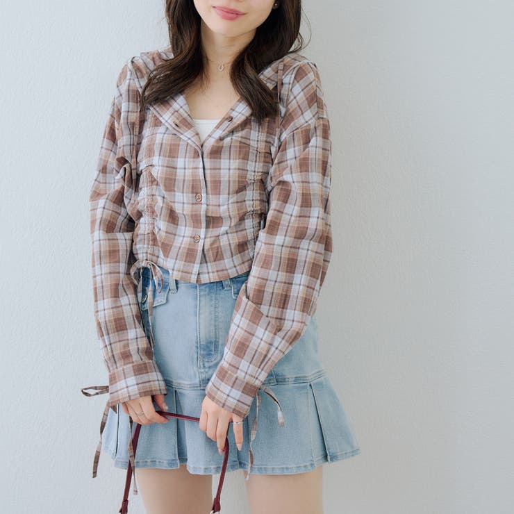 ドロストフードシャツ | NICE CLAUP / OLIVE des OLIVE　OUTLET | 詳細画像32 