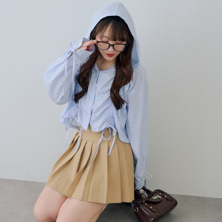 ドロストフードシャツ | NICE CLAUP / OLIVE des OLIVE　OUTLET | 詳細画像39 