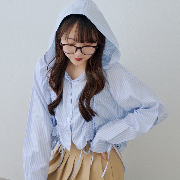 ドロストフードシャツ | NICE CLAUP / OLIVE des OLIVE　OUTLET | 詳細画像41 