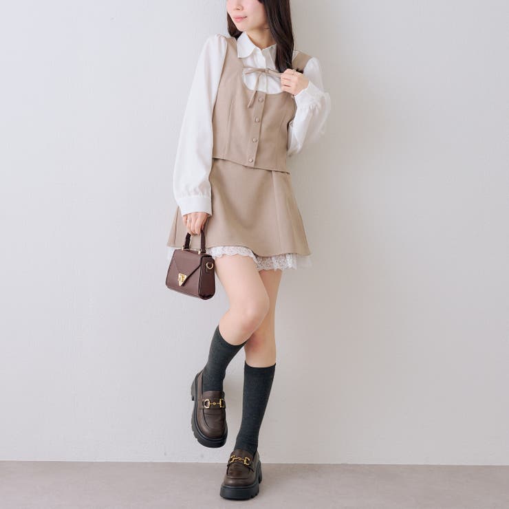 【セットアップ対応】ドッキングリボンブラウス | RMAF　NICE CLAUP / OLIVE des OLIVE | 詳細画像8 