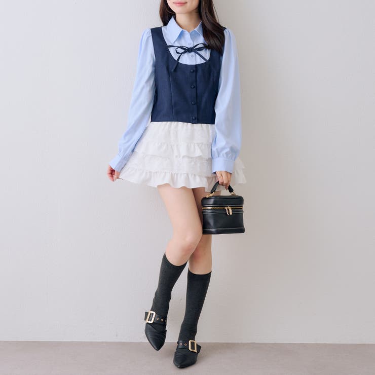 【セットアップ対応】ドッキングリボンブラウス | RMAF　NICE CLAUP / OLIVE des OLIVE | 詳細画像14 