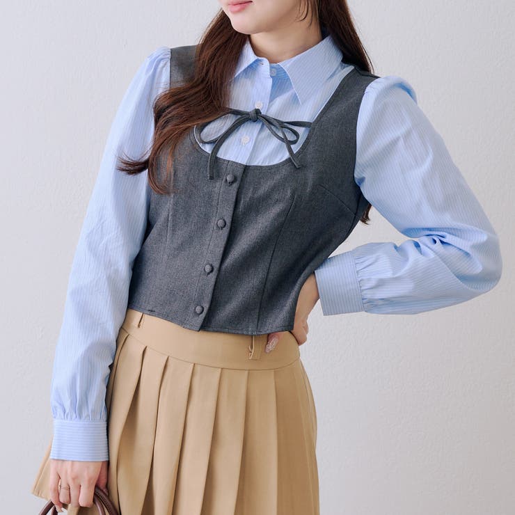 【セットアップ対応】ドッキングリボンブラウス | RMAF　NICE CLAUP / OLIVE des OLIVE | 詳細画像18 