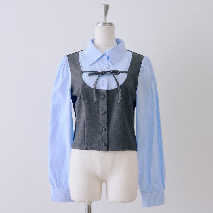 【セットアップ対応】ドッキングリボンブラウス | RMAF　NICE CLAUP / OLIVE des OLIVE | 詳細画像24 