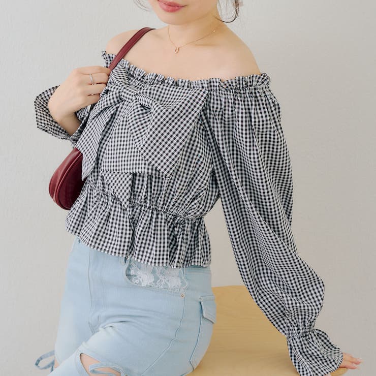 柄2 | リボン付きブラウス | RMAF　NICE CLAUP / OLIVE des OLIVE