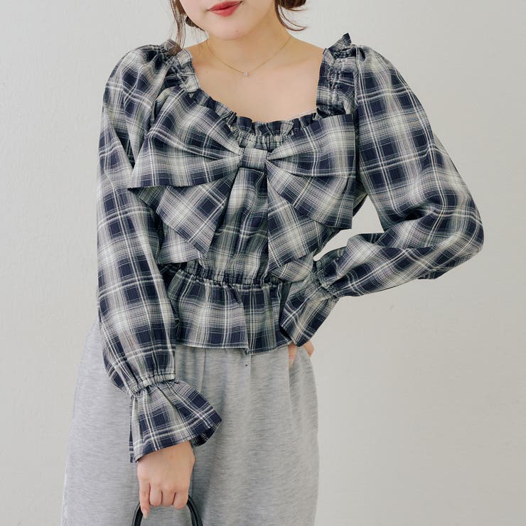 柄3 | リボン付きブラウス | RMAF　NICE CLAUP / OLIVE des OLIVE