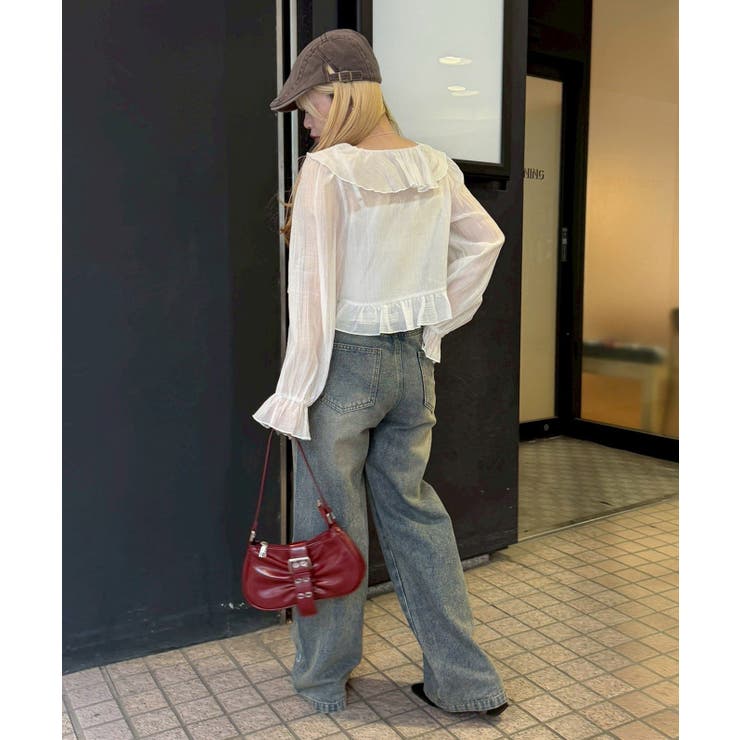 【セットアイテム】ラッフルブラウス&シャーリングキャミ | RMAF　NICE CLAUP / OLIVE des OLIVE | 詳細画像42 