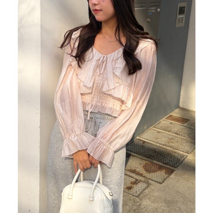 ラッフルブラウス&シャーリングキャミ | RMAF　NICE CLAUP / OLIVE des OLIVE | 詳細画像14 