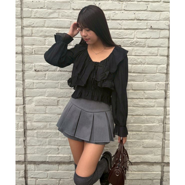 ラッフルブラウス&シャーリングキャミ | RMAF　NICE CLAUP / OLIVE des OLIVE | 詳細画像21 