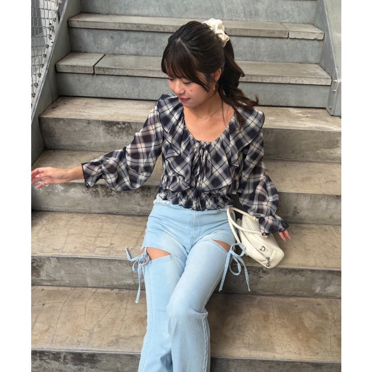 ラッフルブラウス&シャーリングキャミ | RMAF　NICE CLAUP / OLIVE des OLIVE | 詳細画像28 