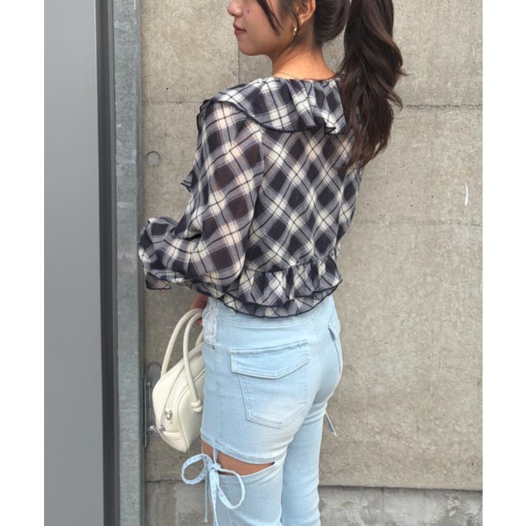 ラッフルブラウス&シャーリングキャミ | RMAF　NICE CLAUP / OLIVE des OLIVE | 詳細画像31 