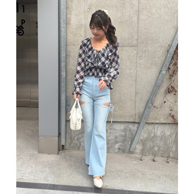 ラッフルブラウス&シャーリングキャミ | RMAF　NICE CLAUP / OLIVE des OLIVE | 詳細画像32 