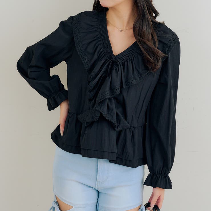 レースフリフリブラウス | RMAF　NICE CLAUP / OLIVE des OLIVE | 詳細画像30 