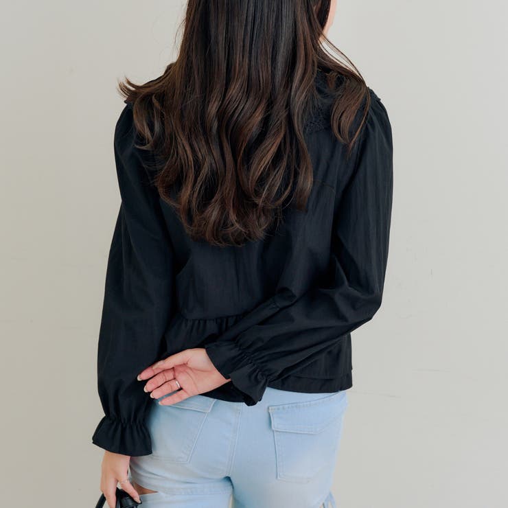 レースフリフリブラウス | RMAF　NICE CLAUP / OLIVE des OLIVE | 詳細画像32 