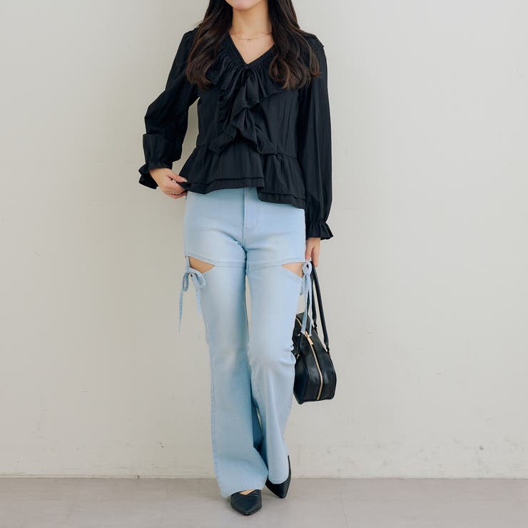 レースフリフリブラウス | RMAF　NICE CLAUP / OLIVE des OLIVE | 詳細画像33 