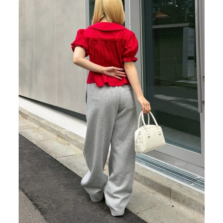 シャーリングペプラム半袖ブラウス | RMAF　NICE CLAUP / OLIVE des OLIVE | 詳細画像25 