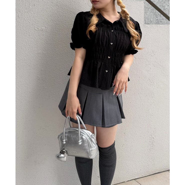 シャーリングペプラム半袖ブラウス | RMAF　NICE CLAUP / OLIVE des OLIVE | 詳細画像35 