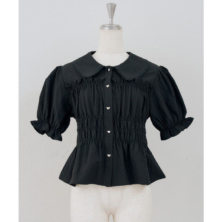 シャーリングペプラム半袖ブラウス | RMAF　NICE CLAUP / OLIVE des OLIVE | 詳細画像40 