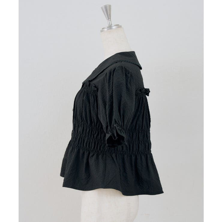 シャーリングペプラム半袖ブラウス | RMAF　NICE CLAUP / OLIVE des OLIVE | 詳細画像41 