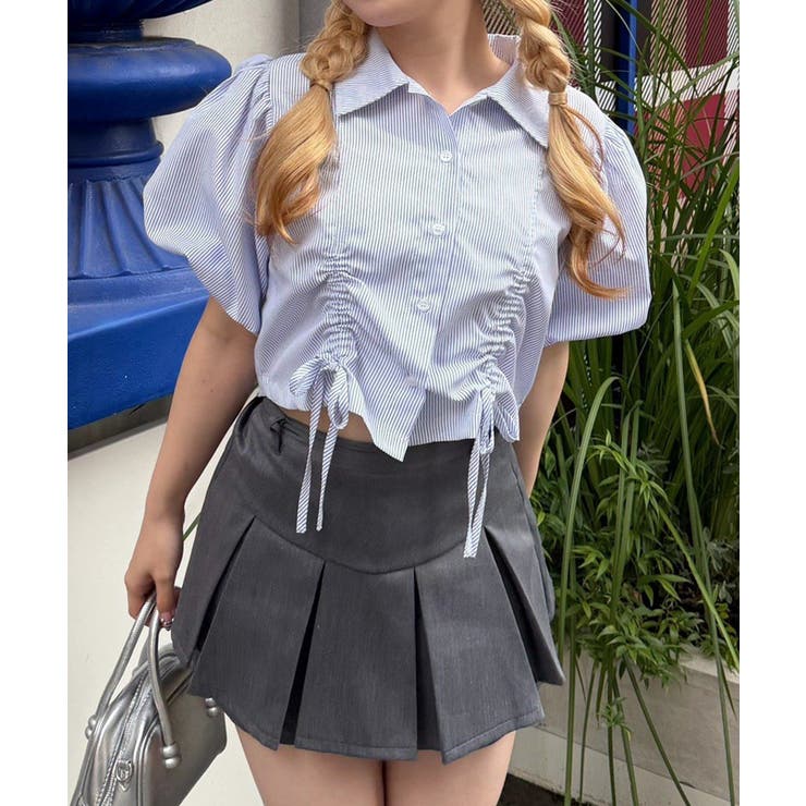 バルーン袖ドロスト短丈ブラウス | RMAF　NICE CLAUP / OLIVE des OLIVE | 詳細画像1 